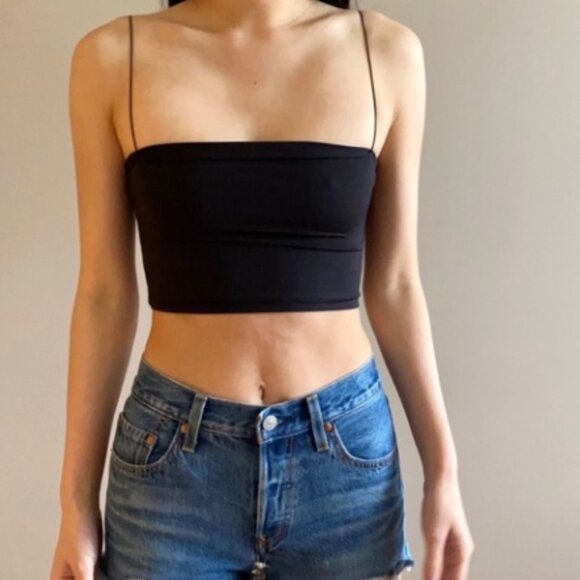 Meshki Yvonne Crop Top – Black / Size S - Picture 3 of 9